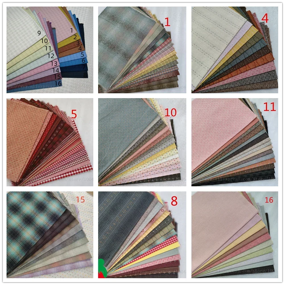 Sewing Tweed Fabric - Japanese Yarn-Dyed Sewing Fabric Craft Patchwork