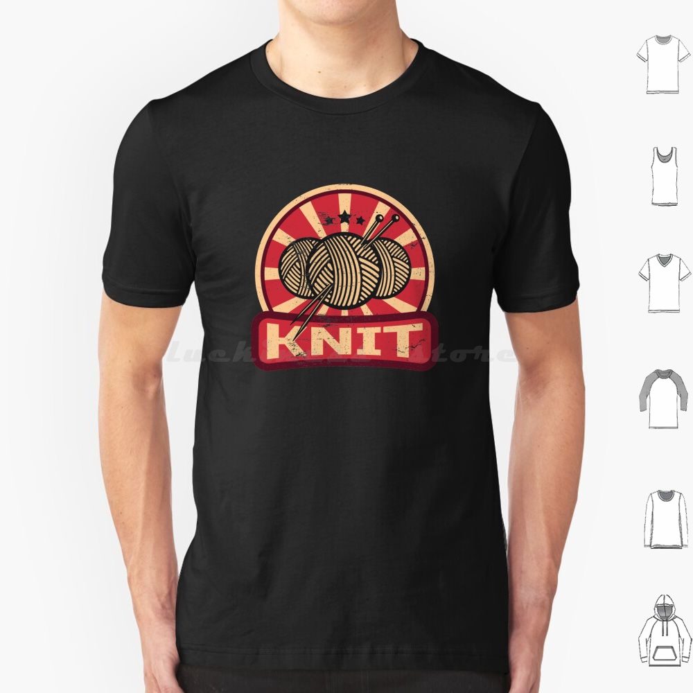 Sewing Machine Yarn - Knitting Propaganda T Shirt 6xl Cotton