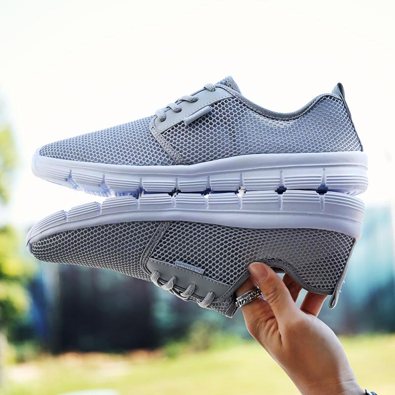 Sewing Front Zipper - Big Size Summer Breathe Mens Sneakers