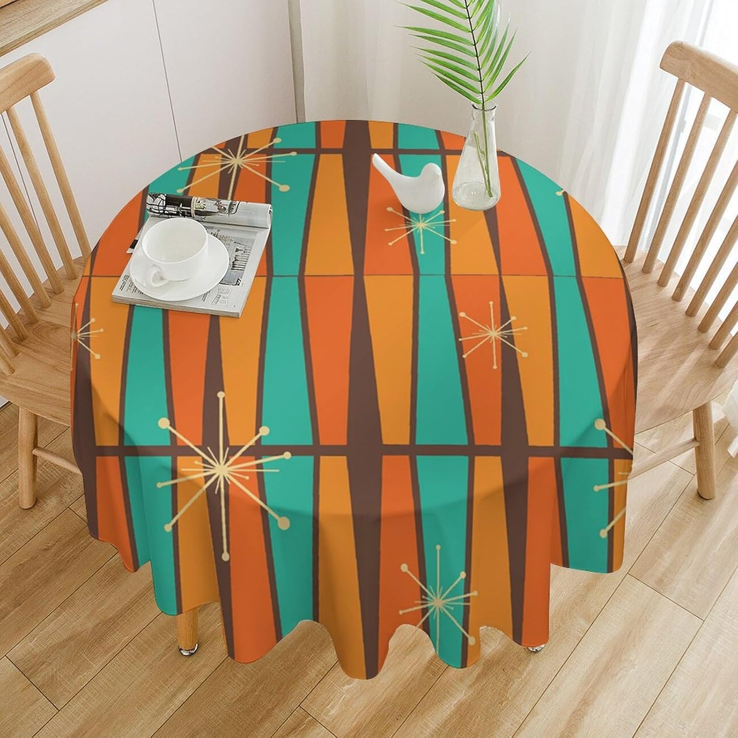 Mid Century Modern Orange Yell - Century Textile & Sewing Supply recension och pris