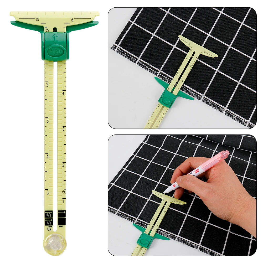 5-IN-1 Sewing Seam Ruler Measu - Sewing Gauge Ruler recension och pris