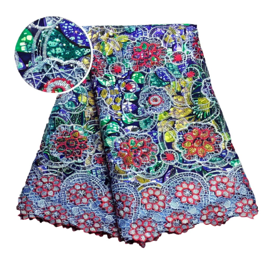 100% Cotton African Glitter Wa - Sewing Batik Fabric recension och pris