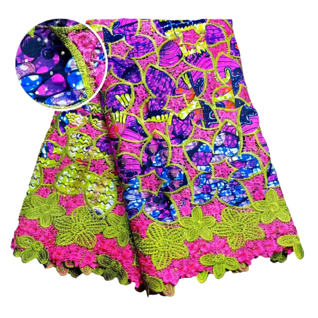 100% Cotton African Glitter Wa - Sewing Batik Fabric recension och pris