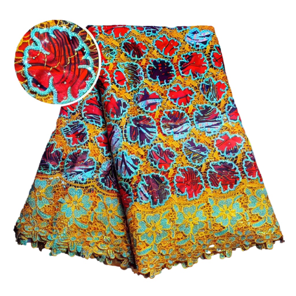 100% Cotton African Glitter Wa - Sewing Batik Fabric recension och pris