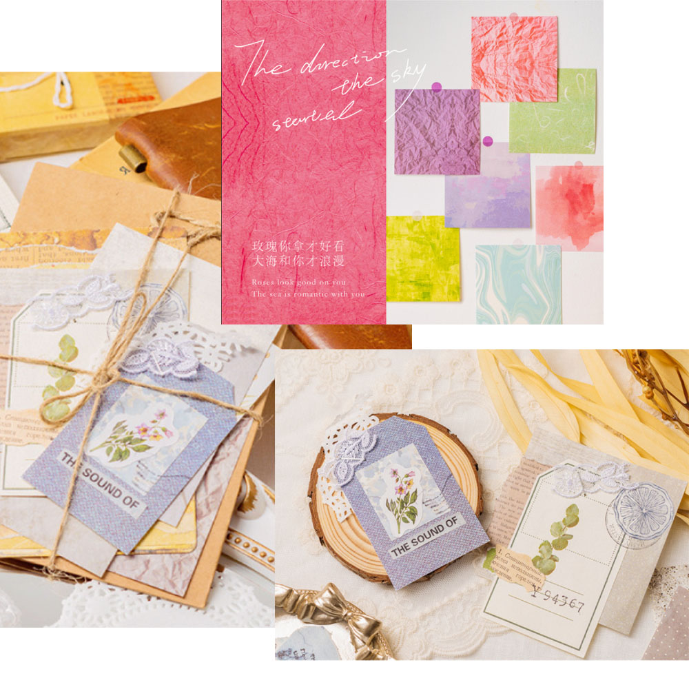 100 Pcs Colorful Texture Backg - Pattern Tissue Paper recension och pris