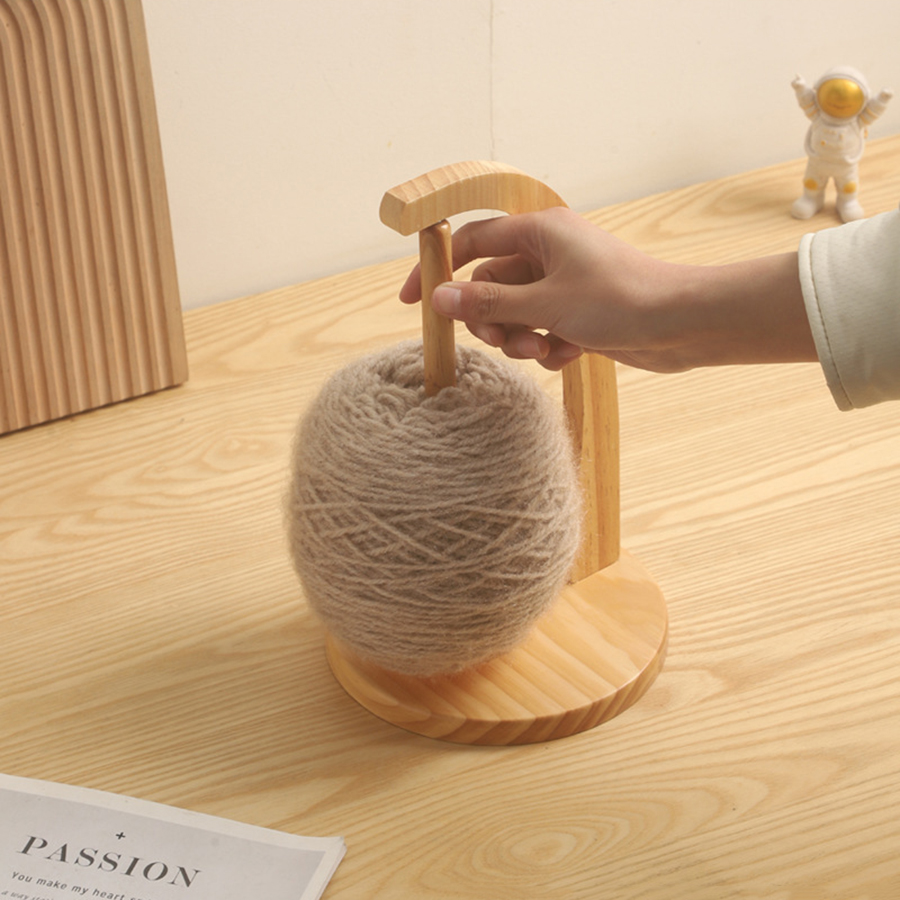 Wooden Yarn Holder Spinning Kn - Sewing Machine Yarn recension och pris