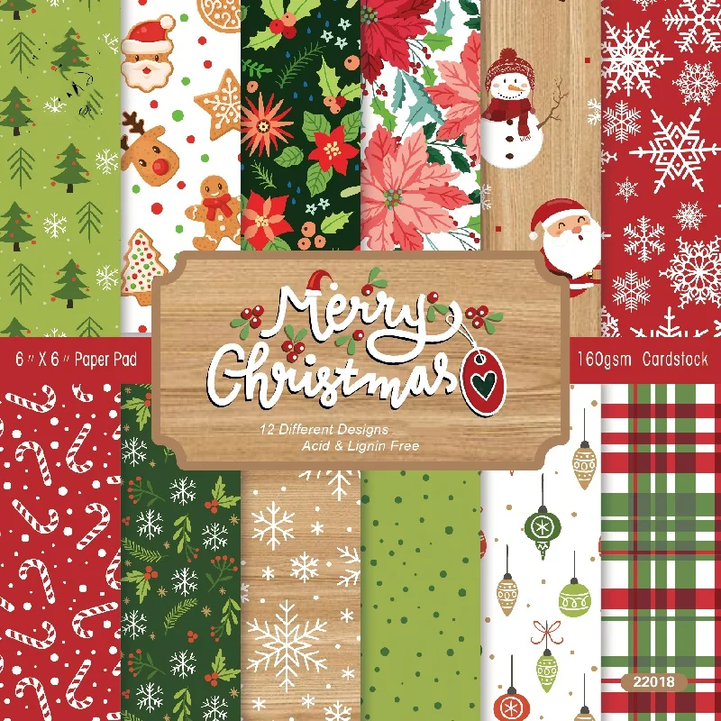Classic Christmas Scrapbook Pa - Pattern Tissue Paper recension och pris