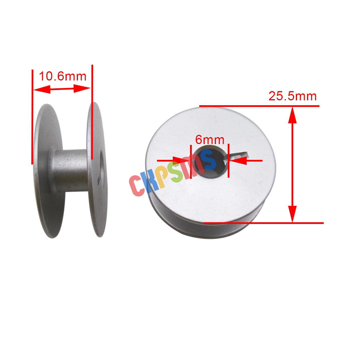#18034AS Aluminum Large Bobbin - Sewing Machine Yarn recension och pris