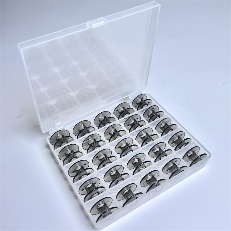 25 Grid Clear Empty Bobbins St - Sewing Machine Yarn recension och pris