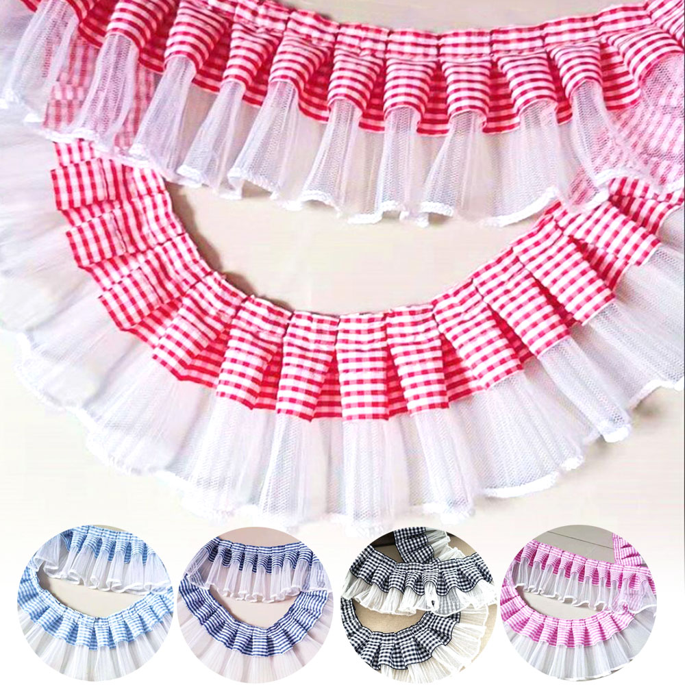 7CM Wide Plaid Pleated Cloth T - Textile And Sewing Supply recension och pris