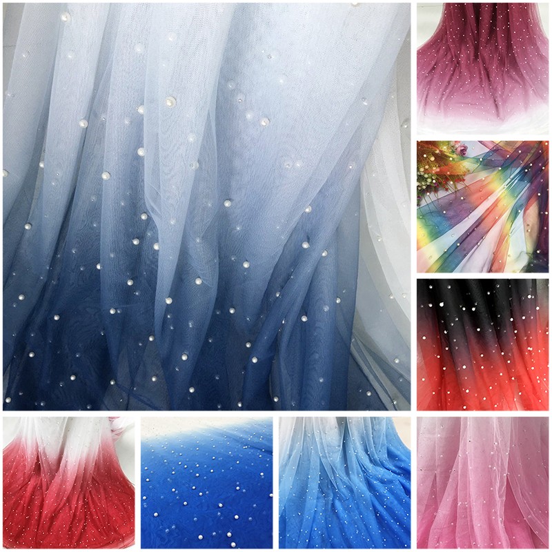 100x150cm Pearl Mesh Gradient  - Sewing Batik Fabric recension och pris