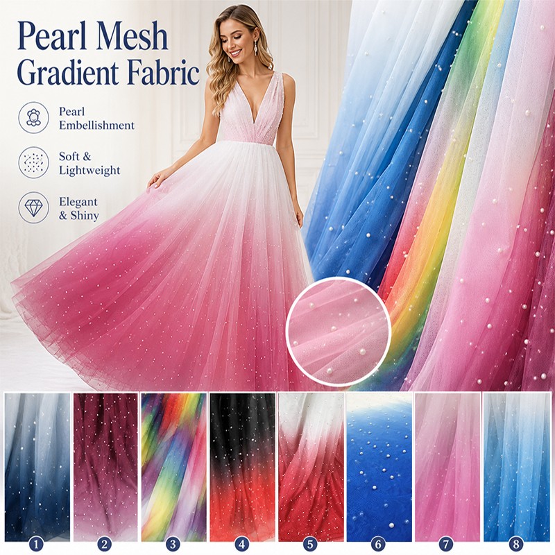 100x150cm Pearl Mesh Gradient  - Sewing Batik Fabric recension och pris