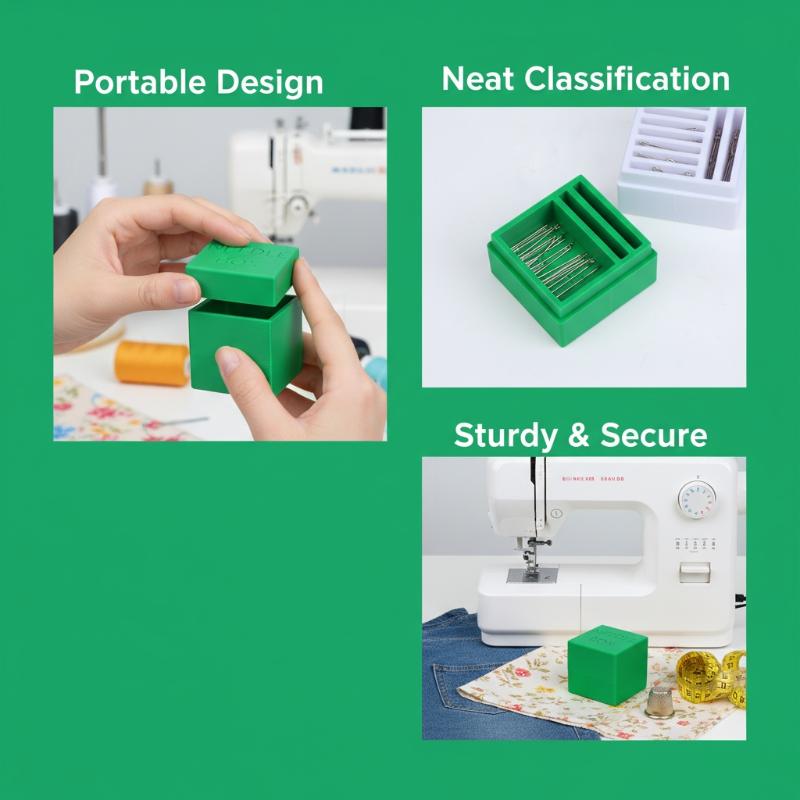 Portable Storage Case with 9 S - Sewing Machine Needle recension och pris