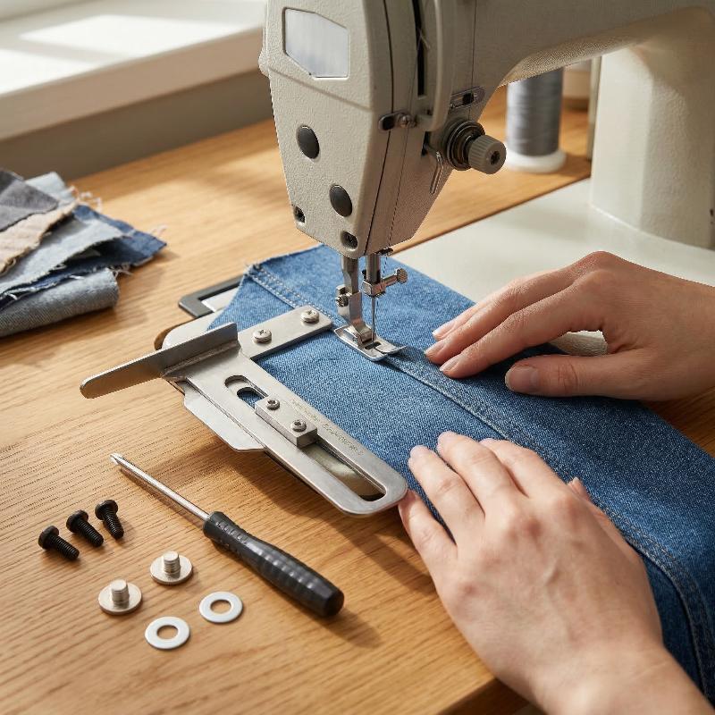 Three Needle Five Thread Zigza - Sewing Zigzag recension och pris