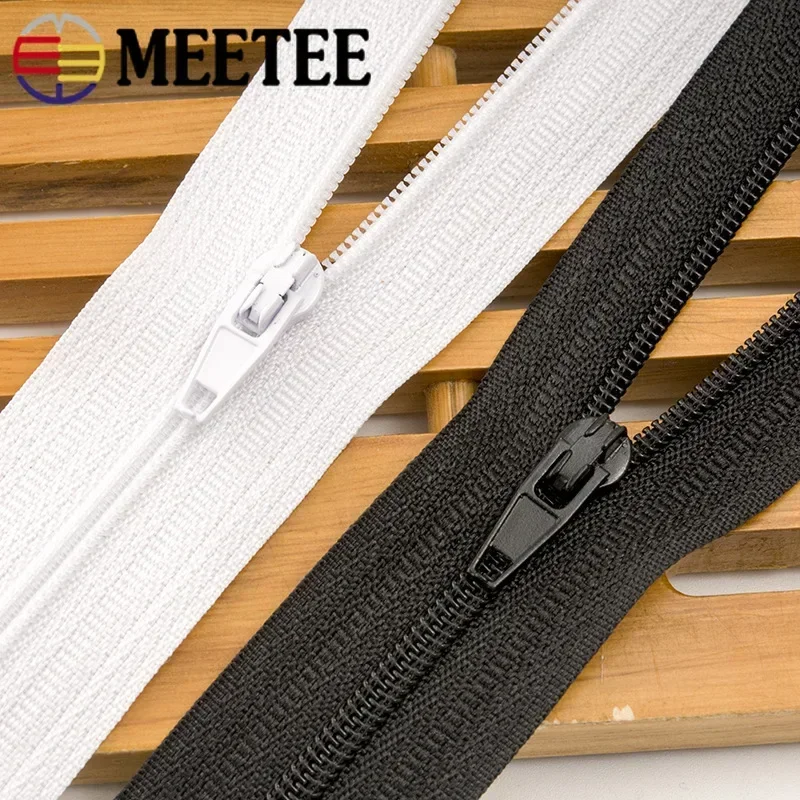 5/10Pcs 40-300cm 3# Nylon Zipp - Sewing Front Zipper recension och pris